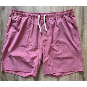 Fair Harbor One Short Linerless Red Performance Quick Dry Drawstring‎ Mens XXXL